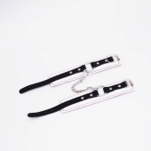 Бело-красные кожаные оковы - Crazy Handmade - купить с доставкой в Пензе