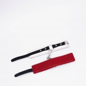 Бело-красные кожаные оковы - Crazy Handmade - купить с доставкой в Пензе