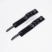 Черные кожаные оковы Sex - Crazy Handmade - купить с доставкой в Пензе