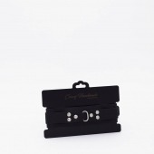 Черный ошейник из высококачественной натуральной кожи - Crazy Handmade - купить с доставкой в Пензе