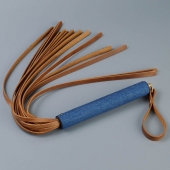 Плеть с джинсовой ручкой «Дикий Запад» - 60 см. - Sitabella - купить с доставкой в Пензе