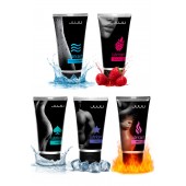 Набор из 5 лубрикантов JUJU (увлажняющий, Hot+, Long, Anal, малина) - JuJu - купить с доставкой в Пензе