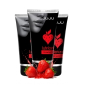 Набор из 3 съедобных лубрикантов JUJU со вкусом клубники - JuJu - купить с доставкой в Пензе
