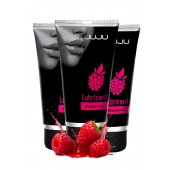 Набор из 3 съедобных лубрикантов JUJU со вкусом малины - JuJu - купить с доставкой в Пензе