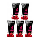 Набор из 5 съедобных лубрикантов JUJU со вкусом малины - JuJu - купить с доставкой в Пензе