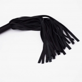 Черный кожаный флоггер - 45 см. - Crazy Handmade - купить с доставкой в Пензе