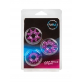 Набор из 3 лиловых эрекционных колец различной формы - Erowoman-Eroman - в Пензе купить с доставкой