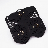 Фигурный набор для БДСМ-игр с узорами и золотистой фурнитурой - Crazy Handmade - купить с доставкой в Пензе