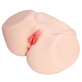 Мастурбатор-полуторс с двойным слоем материала и вибрацией Jenny Onahole Real Vagina - KOKOS - в Пензе купить с доставкой