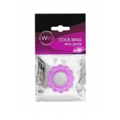 Лиловое эрекционное кольцо с 2 рядами стимулирующих шариков - Erowoman-Eroman - в Пензе купить с доставкой