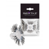 Эластичное эрекционное кольцо с черными «ресничками» - Sextaz - в Пензе купить с доставкой