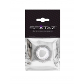 Эластичное эрекционное кольцо с длинными черными «ресничками» - Sextaz - в Пензе купить с доставкой