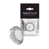 Эластичное эрекционное кольцо с длинными черными «ресничками» - Sextaz - в Пензе купить с доставкой