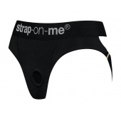 Черные трусики для насадок Heroine Lingerie Harness - size XL - Strap-on-me - купить с доставкой в Пензе