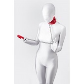 Красный ошейник с подкладкой из меха - ToyFa - купить с доставкой в Пензе