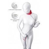 Красный ошейник с подкладкой из меха - ToyFa - купить с доставкой в Пензе