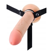 Мужской полый страпон на регулируемых ремешках - 22 см. - Sex Expert - купить с доставкой в Пензе