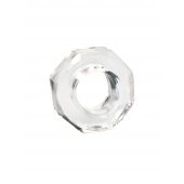 Прозрачное эрекционное кольцо в форме гайки - Sex Expert - в Пензе купить с доставкой