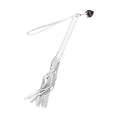 Белая кожаная плеть - 50 см. - Pecado - купить с доставкой в Пензе