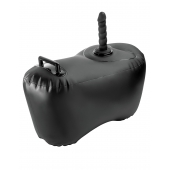 Черное надувное кресло с платформой для фиксации дилдо Body Dock Inflatable Love Seat - Pipedream - купить с доставкой в Пензе