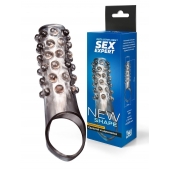 Дымчатая насадка на пенис с выпуклостями - 11 см. - Sex Expert - в Пензе купить с доставкой