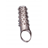 Дымчатая насадка на пенис с шипами и выпуклостями - 12 см. - Sex Expert - в Пензе купить с доставкой