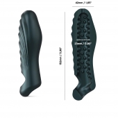 Серая силиконовая насадка на пенис с подхватом Manwan Ryzer - Manwan - в Пензе купить с доставкой