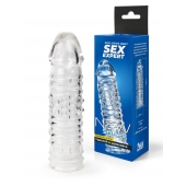 Прозрачная закрытая насадка на пенис - 17 см. - Sex Expert - в Пензе купить с доставкой