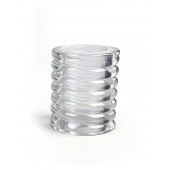 Прозрачная сквозная насадка на пенис с ребрышками - Sex Expert - в Пензе купить с доставкой