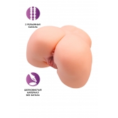 Телесный мастурбатор в форме попки с 2 любовными входами - No Name - в Пензе купить с доставкой