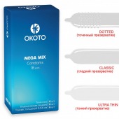 Презервативы OKOTO Mega Mix - 18 шт. - Sitabella - купить с доставкой в Пензе