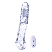 Прозрачная насадка-удлинитель Length Enhancer With Bullet с подхватом - 22,3 см. - NMC - в Пензе купить с доставкой