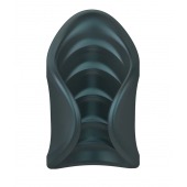 Серый сквозной мастурбатор с вибрацией Manwan Starter - Manwan - в Пензе купить с доставкой