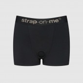 Черные трусики-боксеры для фиксации насадок Strap-on-me Harness Lingerie Allure - size L - Strap-on-me - купить с доставкой в Пензе