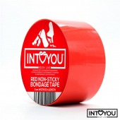 Красный скотч для фиксации Non-Sticky Bondage Tape - 15 м. - Intoyou - купить с доставкой в Пензе
