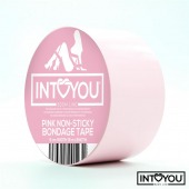 Розовый скотч для фиксации Non-Sticky Bondage Tape - 15 м. - Intoyou - купить с доставкой в Пензе