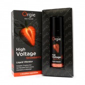 Жидкий вибратор Orgie High Voltage Strawberry - 15 мл. - ORGIE - купить с доставкой в Пензе