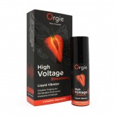 Жидкий вибратор Orgie High Voltage Strawberry - 15 мл. - ORGIE - купить с доставкой в Пензе