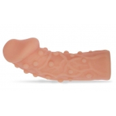 Насадка фаллического вида с венками и шишечками - 14,7 см. - KOKOS - в Пензе купить с доставкой