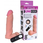 Фаллическая насадка Харнесс UNICOCK 8  с вибрацией - 20 см. - LOVETOY (А-Полимер) - купить с доставкой в Пензе