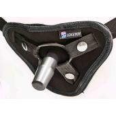 Страпон с 2 насадками и вибрацией UniStrap - 19 и 12 см. - LOVETOY (А-Полимер) - купить с доставкой в Пензе
