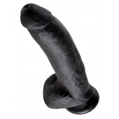 Чёрный фаллоимитатор 9 King Cock with Balls - 22,9 см. - Pipedream