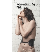 Пояс с клёпками Yona Black - Rebelts - купить с доставкой в Пензе