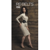 Пояс с клёпками Yona Black - Rebelts - купить с доставкой в Пензе