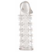 Гелевая прозрачная насадка с шипами - 12 см. - Toyfa Basic - в Пензе купить с доставкой