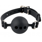 Силиконовый кляп-шар с отверстиями для дыхания Silicone Breathable Ball Gag Small - Pipedream - купить с доставкой в Пензе