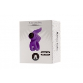 Эрекционное кольцо с подхватом мошонки и стимуляцией клитора Bullet Lastic Ring - Adrien Lastic - в Пензе купить с доставкой