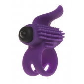 Эрекционное кольцо с подхватом мошонки и стимуляцией клитора Bullet Lastic Ring - Adrien Lastic - в Пензе купить с доставкой