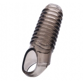 Дымчатая насадка с рёбрышками и подхватом мошонки ToyFa XLover - 12,5 см. - ToyFa - в Пензе купить с доставкой