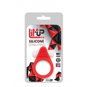 Красное эрекционное кольцо LIT-UP SILICONE STIMU RING 1 RED - Dream Toys - в Пензе купить с доставкой